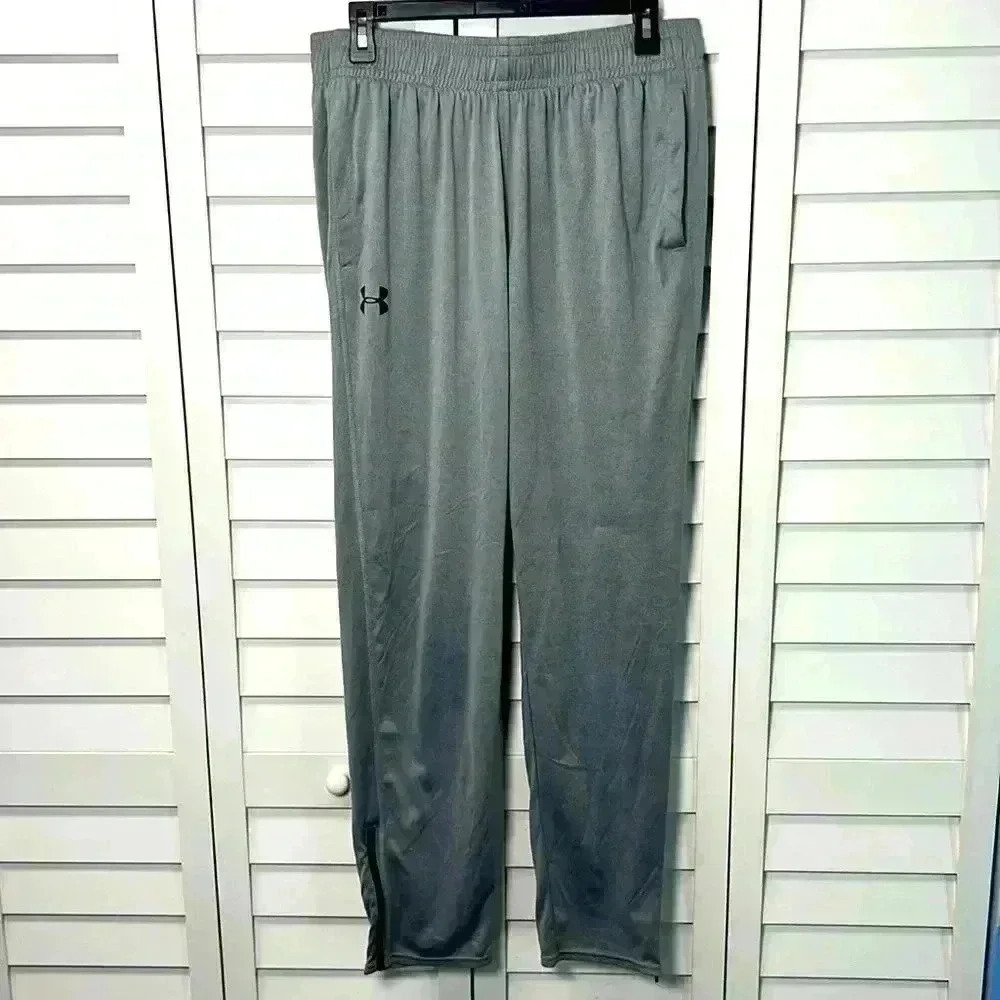 Under Armour Stretch Woven Tapered Pants Size Large Pitch Gray